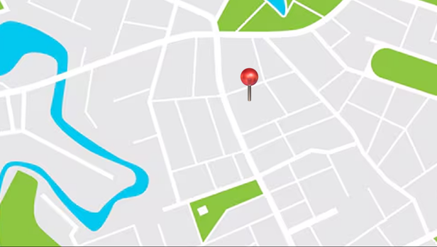 Mapa mostrando a rota de entrega para San Martín, Buenos Aires